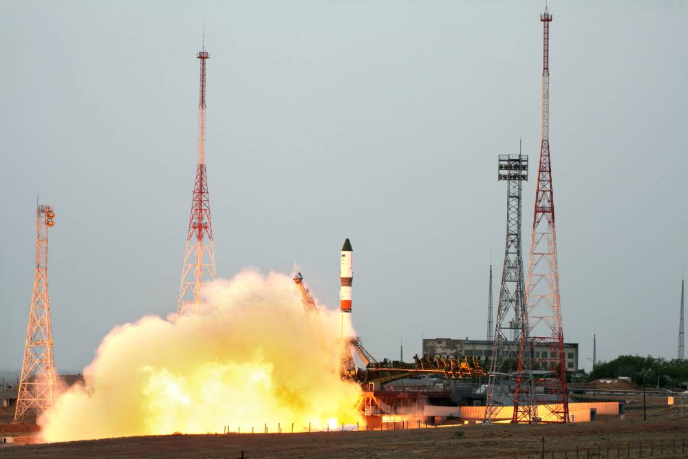 Запуск Союз МС - 12 с космодрома Байконур